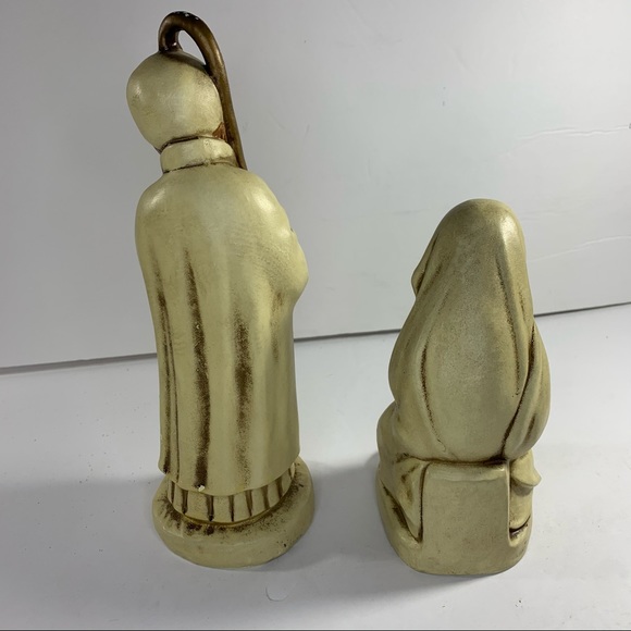 Vintage nativity figurines Mary Joseph Jesus Korea Christmas decor - Picture 5 of 12